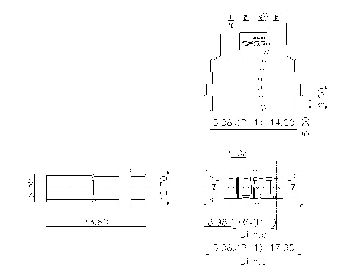 动态接插件连接器DL508H1XXF-BK-0X10(02-04)-意昂3