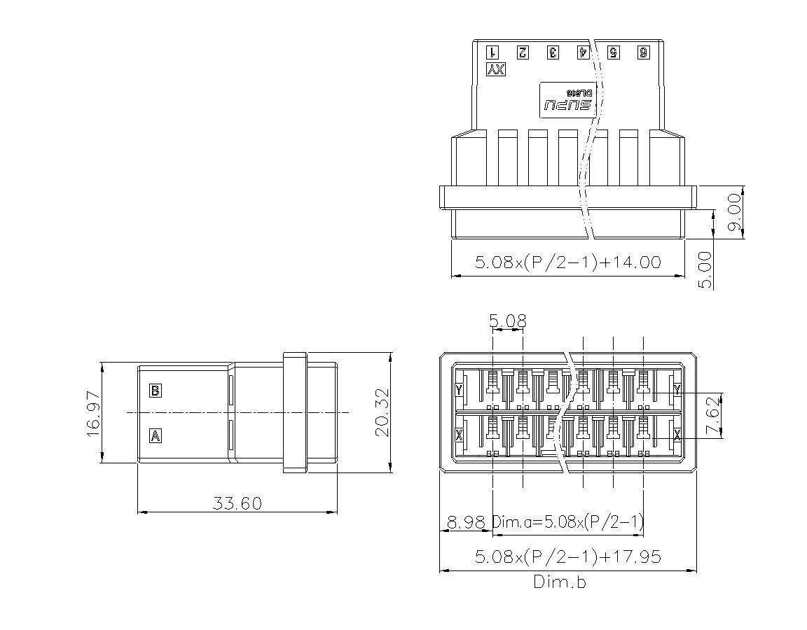 动态接插件连接器DL508H2XXF-BK-XY10(06 12)-意昂3