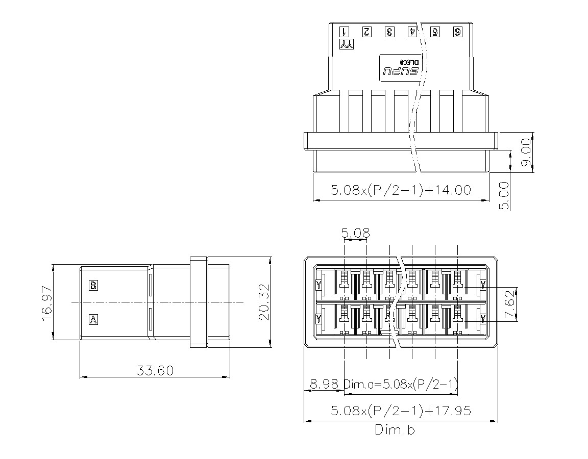 动态接插件连接器DL508H2XXF-BK-YY10(06 12)-意昂3