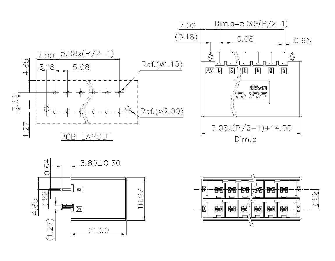 动态接插件连接器DP508V2XXF-BK-XY10-意昂3