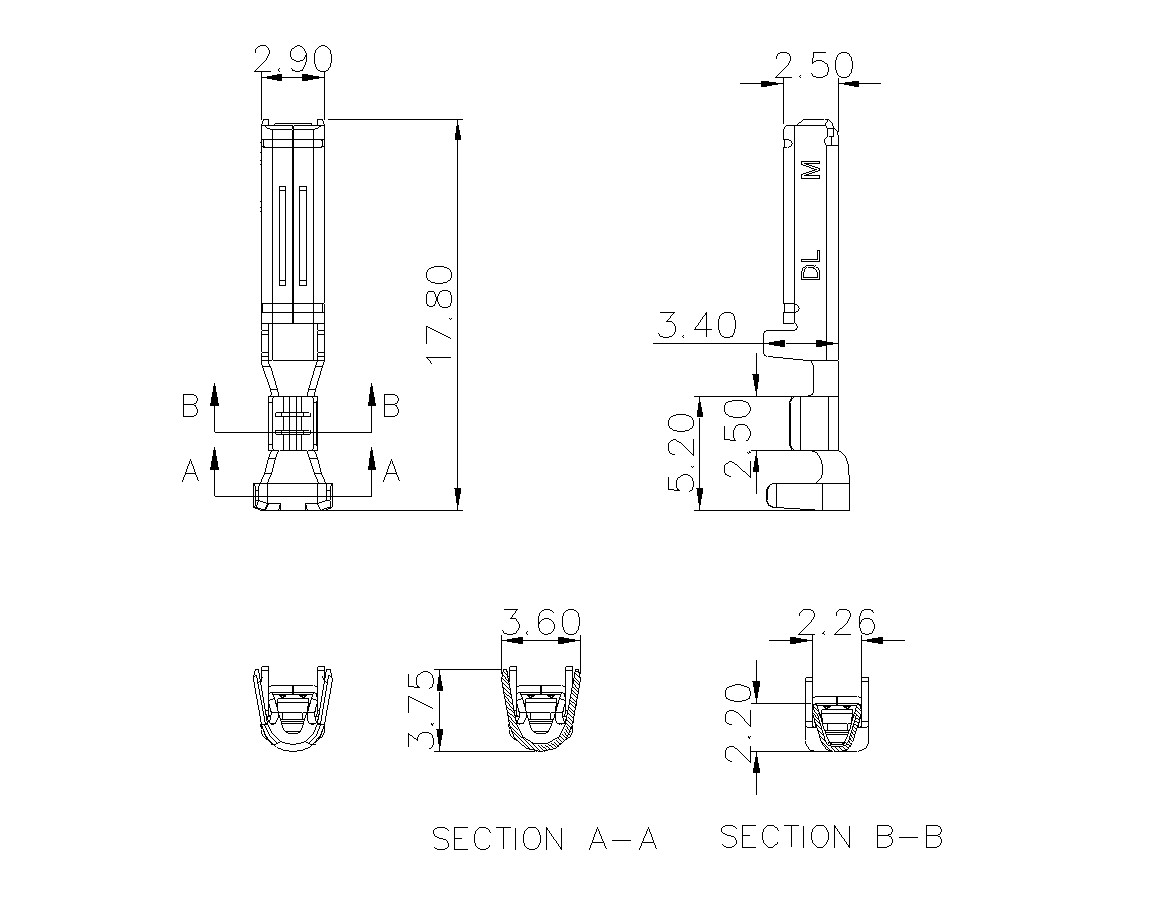 动态接插件连接器DL508V30F-03-0500-意昂3