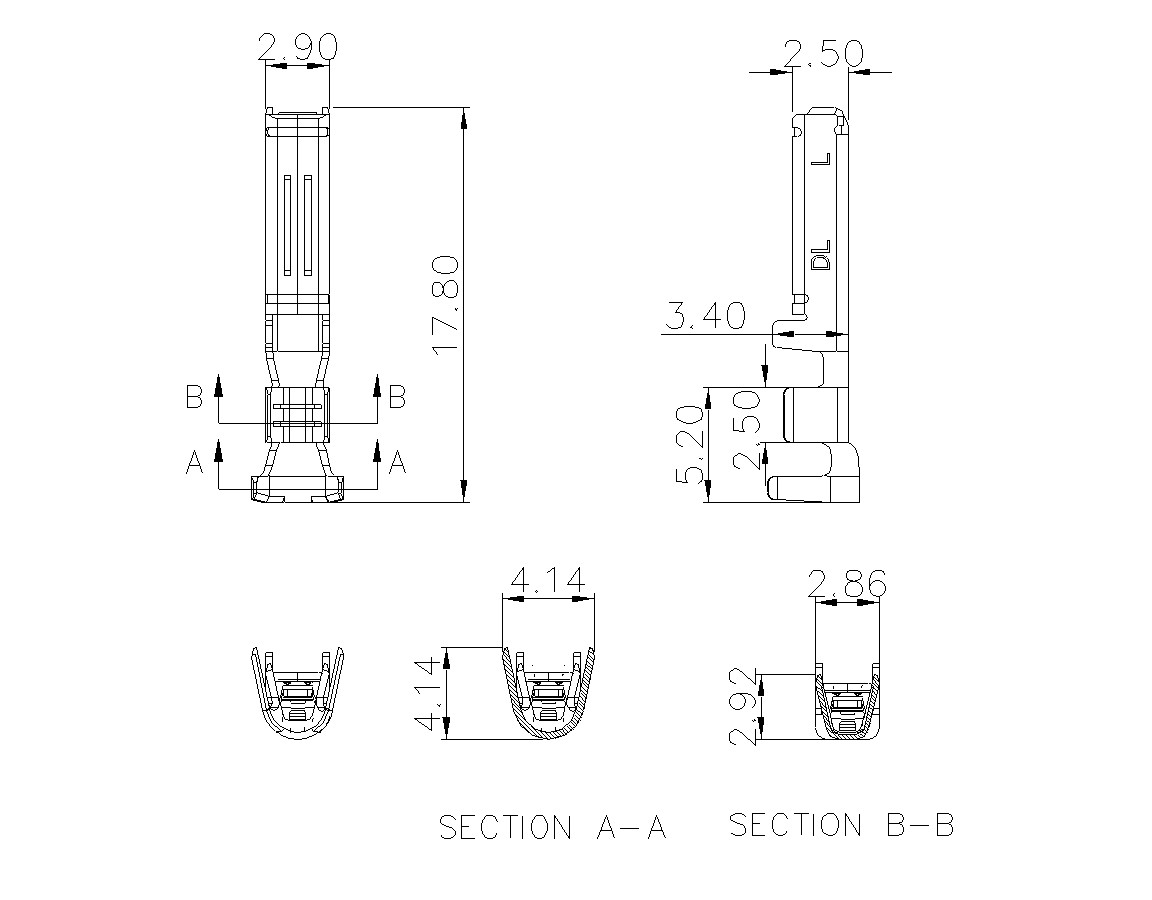 动态接插件连接器DL508V30F-03-1200-意昂3