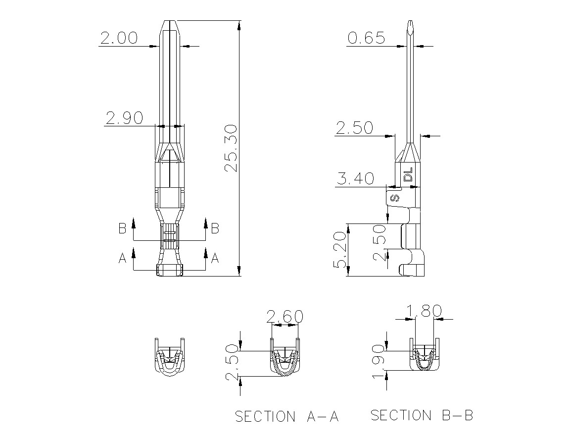 动态接插件连接器DL508V30M-03-0200-意昂3