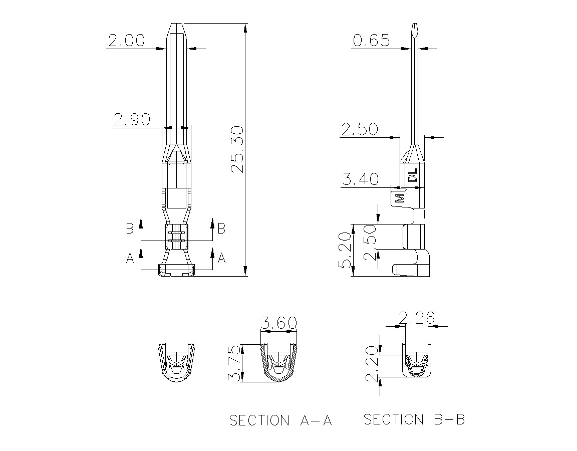 动态接插件连接器DL508V30M-03-0500-意昂3