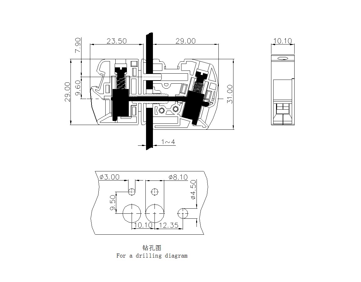 PCB穿墙接线端子SCWH10