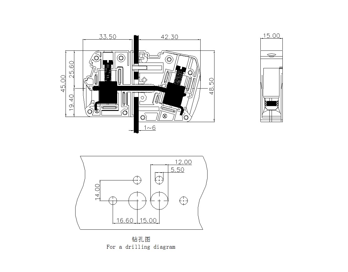 PCB穿墙接线端子SCWH25